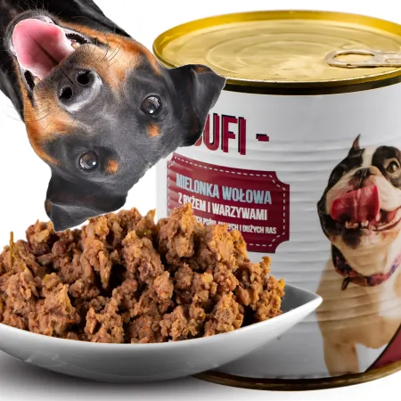 Bufi Karma dla Psów Premium - 80% mięsa wołowego-1901646