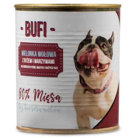 Bufi Karma dla Psów Premium - 80% mięsa wołowego-1901654