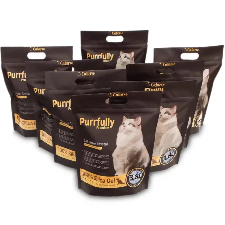 Catario Purrfully Premium - żwirek silikonowy dla kota 3,8L - 8 sztuk-1901758