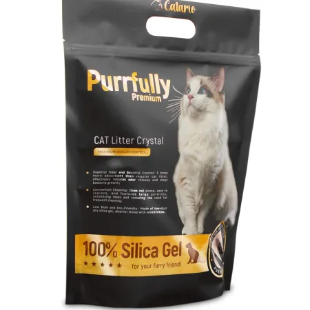Catario Purrfully Premium - żwirek silikonowy dla kota 3,8L - 8 sztuk-1901770