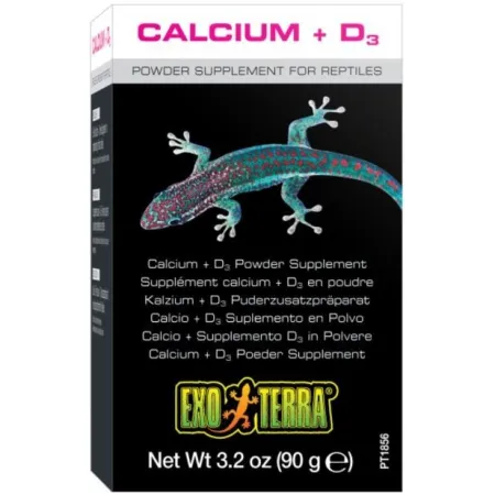Exo Terra Calcium + D3 - wapno sproszkowane
