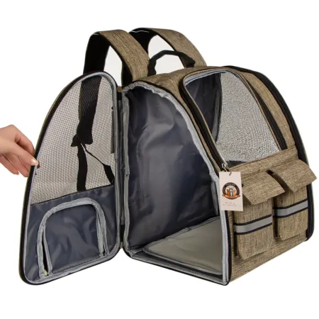 Furrever Friends Cattic Khaki - plecak transporter dla kota i psa-1904061