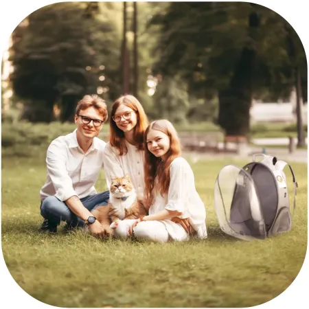 Furrever Friends CatVision Grey - plecak transporter dla kota i psa-1904147