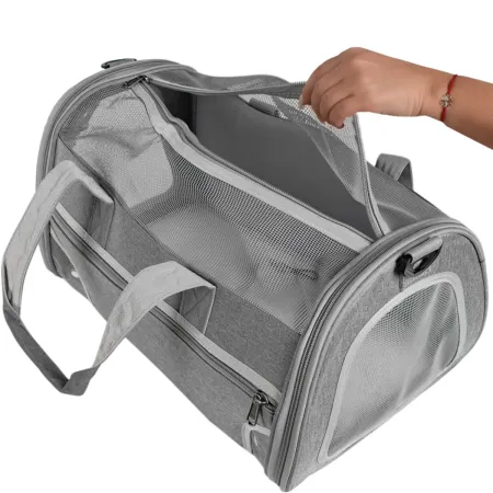 Furrever Friends Fluffy Bag Gray - transporter dla kota i psa-1904276