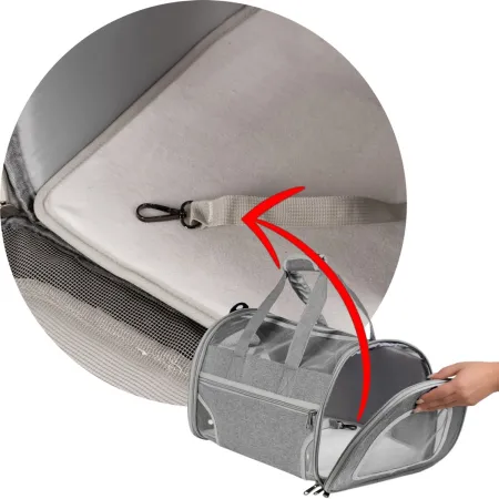 Furrever Friends Fluffy Bag Gray - transporter dla kota i psa-1904278