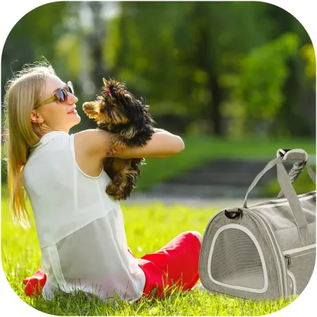 Furrever Friends Fluffy Bag Gray - transporter dla kota i psa-1904279