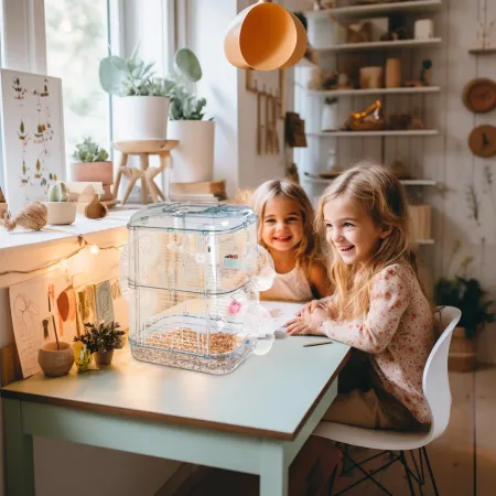 Furrever Friends Miku Clear - klatka dla małych gryzoni zestaw-1904432