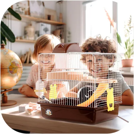 Furrever Friends Miku Homie L Brown - klatka dla małych gryzoni kompletny zestaw-1904515