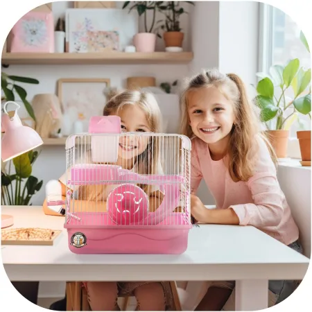 Furrever Friends Miku Homie L Pink - klatka dla małych gryzoni kompletny zestaw-1904530