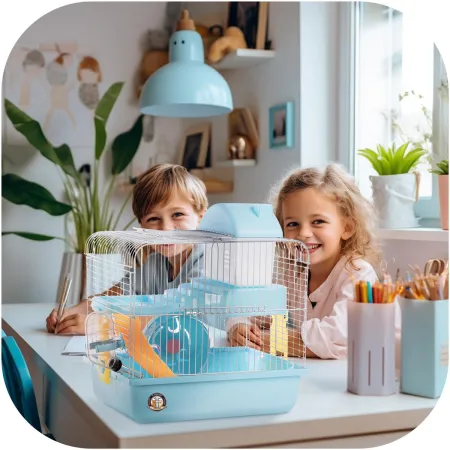 Furrever Friends Miku Homie M Blue - klatka dla małych gryzoni kompletny zestaw-1904546