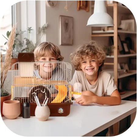 Furrever Friends Miku Homie M Brown - klatka dla małych gryzoni kompletny zestaw-1904560