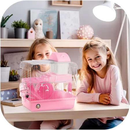 Furrever Friends Miku Homie M Pink - klatka dla małych gryzoni kompletny zestaw-1904572