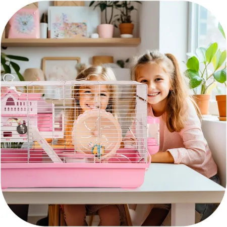 Furrever Friends Miku Lux Pink - klatka dla gryzoni bogaty zestaw-1904595