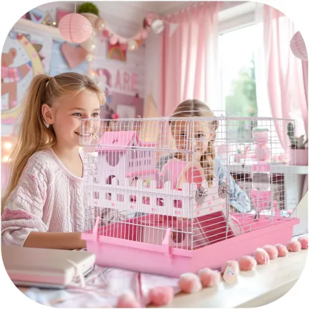 Furrever Friends Miku Lux Pink - klatka dla gryzoni bogaty zestaw-1904598