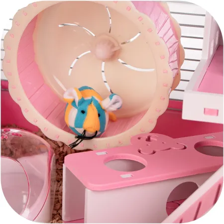 Furrever Friends Miku Lux Pink - klatka dla gryzoni bogaty zestaw-1904600