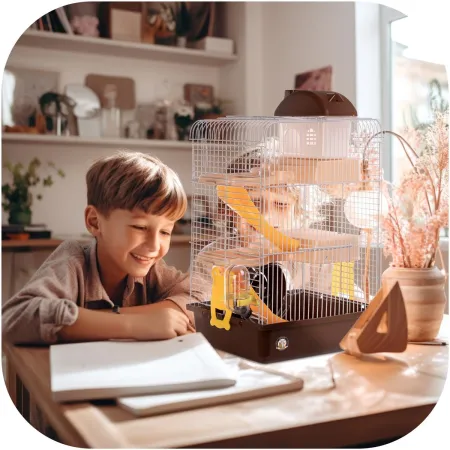 Furrever Friends Miku Skyscraper Brown- klatka dla małych gryzoni kompletny zestaw-1904624