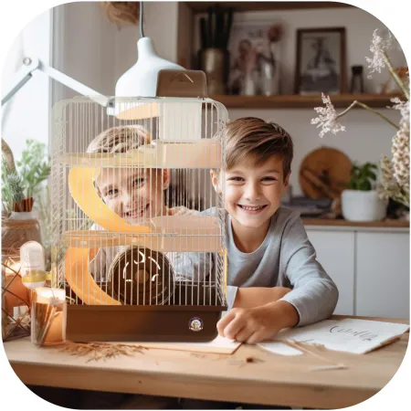 Furrever Friends Miku Skyscraper Brown- klatka dla małych gryzoni kompletny zestaw-1904625