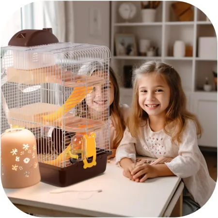 Furrever Friends Miku Skyscraper Brown- klatka dla małych gryzoni kompletny zestaw-1904626