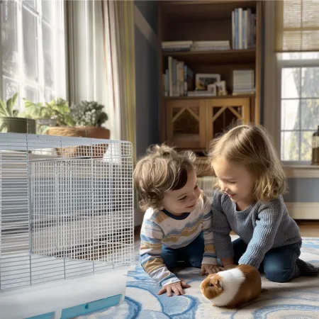 Furrever Friends Piggy White 80 - klatka dla świnki morskiej-1904707