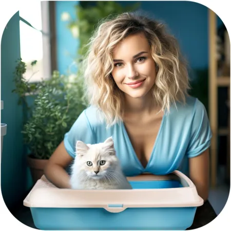 Furrever Friends Purrfect Box Blue with Scoop - duża kuweta z łopatką-1904718