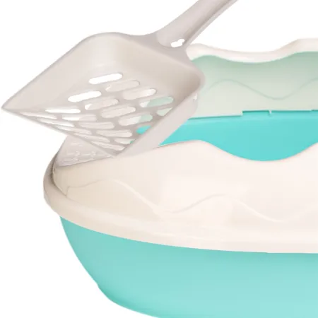 Furrever Friends Purrfect Point Turquoise with Scoop - mała kuweta z łopatką-1904754