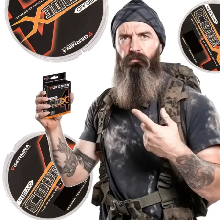 Germina 4-BRAID CODE 0,18mm GRAY - plecionka wędkarska 150m-1905950