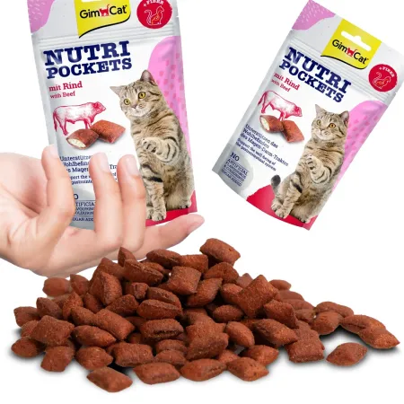 GimCat Nutri Pochets Fiber - kocie przysmaki na kłaczki-1906111