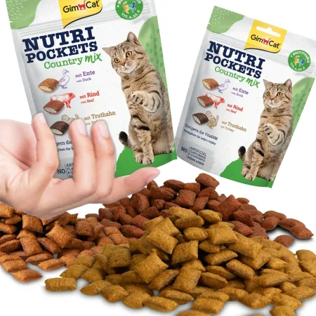 GimCat Nutri Pockets Country MIX - kocie przysmaki multiwitamina 150g-1906135