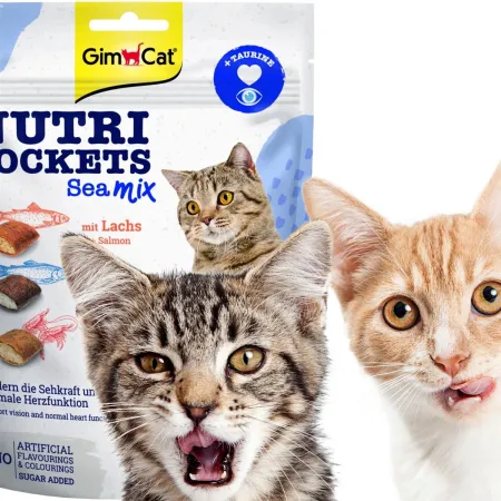 GimCat Nutri Pockets Sea MIX - kocie przysmaki na oczy i serce 150g-1906156