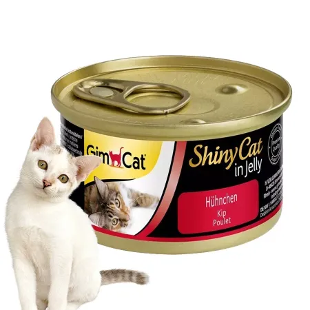 GimCat ShinyCat in Jelly - karma mięsna kurczak 70g-1906173