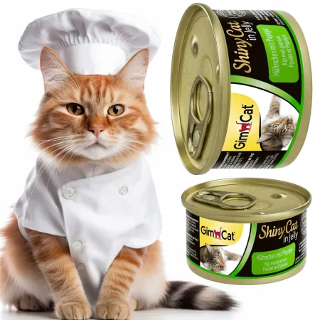 GimCat ShinyCat in Jelly - karma mięsna kurczak i papaja 70g-1906191
