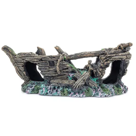 Happet - ozdoba do akwarium statek wrak 18cm-1906746