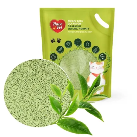 Have A Pet Tofu Cat Litter Green Tea 2,5kg - żwirek dla kotów-1907252