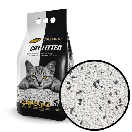Hilton Cat Litter Carbon - żwirek bentonitowy z węglem dla kota 5l-1907348