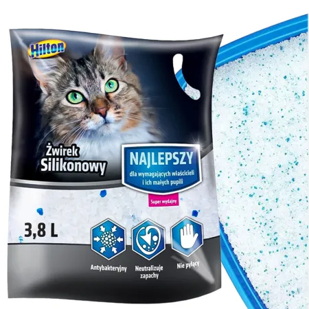 Hilton Cat Litter Silicone - żwirek silikonowy dla kota 3,8l-1907355