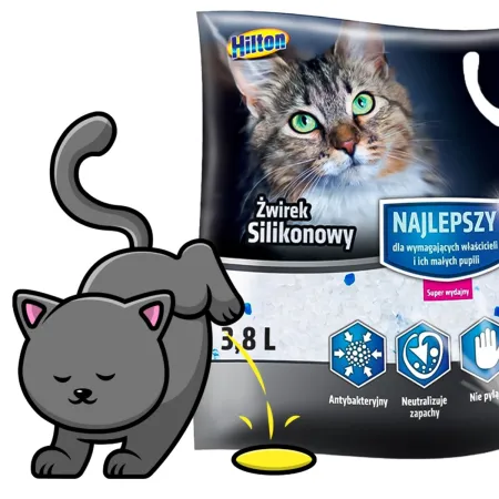Hilton Cat Litter Silicone - żwirek silikonowy dla kota 3,8l-1907360
