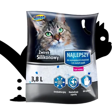 Hilton Cat Litter Silicone - żwirek silikonowy dla kota 3,8l-1907362