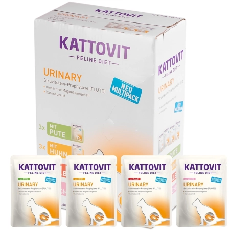 Kattovit Urinary Multipack 12x85g - karma dla kotów chorych na dolne drogi moczowe-1909826