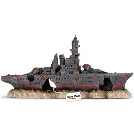 Kruger Meier Battleship – Statek do akwarium 23x5x11 cm-1910613