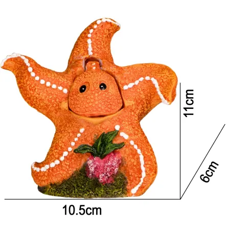Kruger Meier Happy Starfish Set – Ozdoba z napowietrzaczem do akwarium-1910783