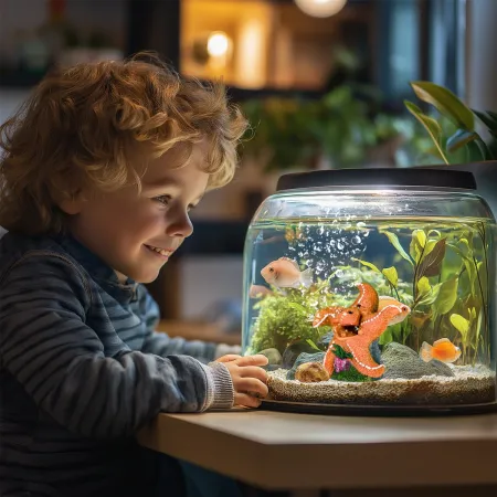 Kruger Meier Happy Starfish Set – Ozdoba z napowietrzaczem do akwarium-1910788