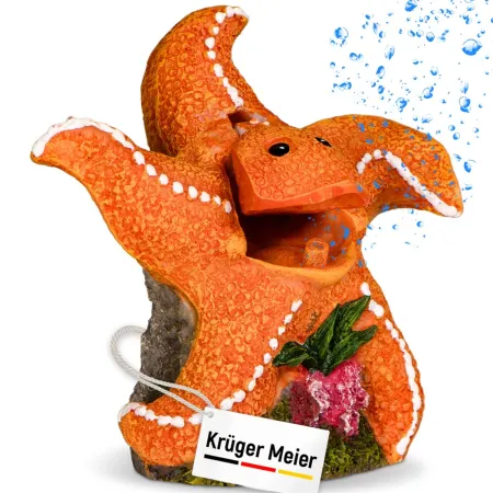 Kruger Meier Happy Starfish Set – Ozdoba z napowietrzaczem do akwarium-1910789