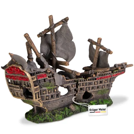 Kruger Meier Pirate Ship – Statek do Akwarium 25x6x16 cm-1910997