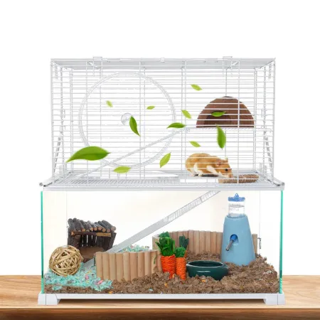 OiiBO Terrarium RAK13WST - szklana klatka piętrowa dla gryzoni 76x30x58cm-1913882