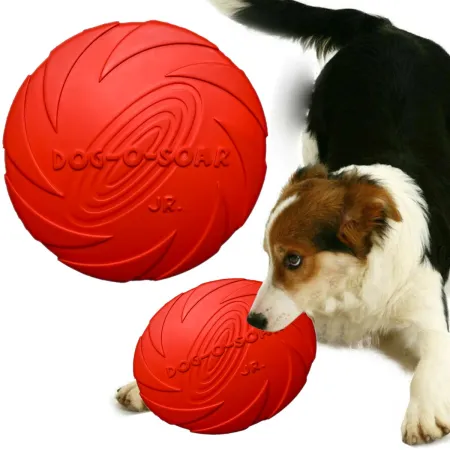 Pet Nova zabawka - dysk gumowy frisbee czerwony 15cm-1914084