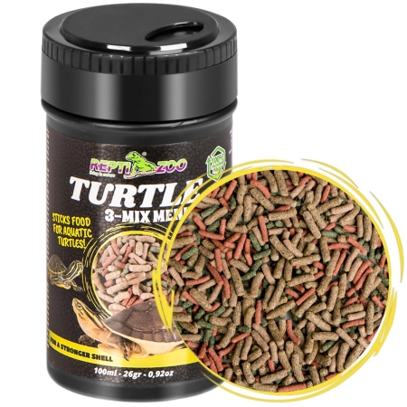 Repti-Zoo Turtle 3-Mix Menu 100ml - pokarm z czosnkiem dla żółwi wodnolądowych-1917513