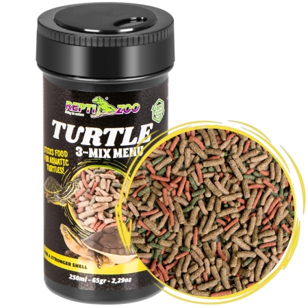 Repti-Zoo Turtle 3-Mix Menu 250ml - pokarm z czosnkiem dla żółwi wodnolądowych-1917518