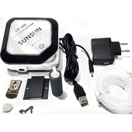 SunSun AC/DC AirPump - napowietrzacz bateryjny i 220V-1919816