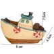 Kruger Meier Fishing Boat – Statek do akwarium 11x6.5x7.5 cm-1910736