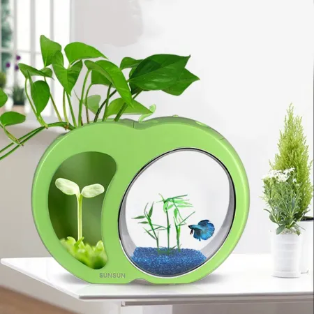 SunSun YB-02 - Zestaw akwarium zielone 4,5l-1921702